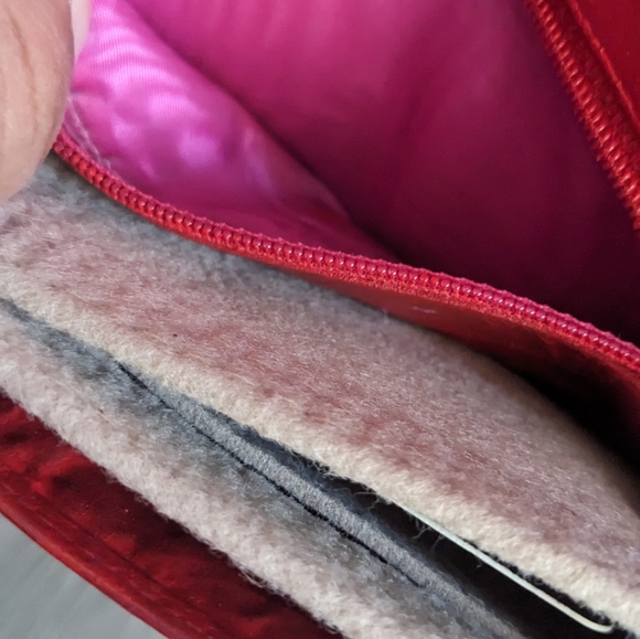 Chanel red leather wallet on generic chain, small clutch - Picture 8 of 16